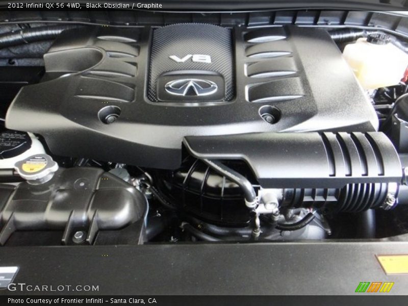  2012 QX 56 4WD Engine - 5.6 Liter DOHC 32-Valve VVEL CVTCS V8