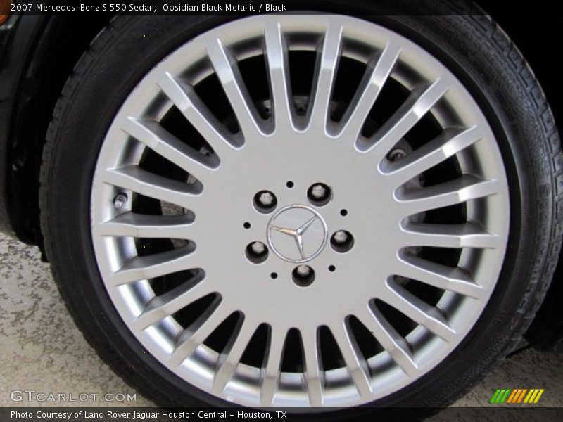 Obsidian Black Metallic / Black 2007 Mercedes-Benz S 550 Sedan