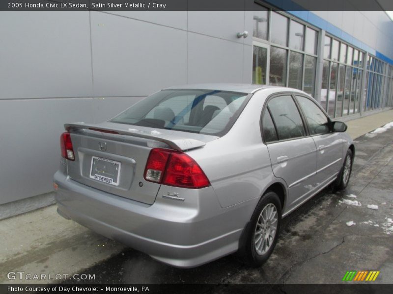 Satin Silver Metallic / Gray 2005 Honda Civic LX Sedan