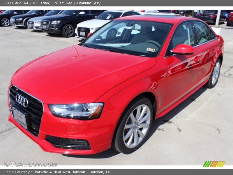 Brilliant Red / Titanium Grey 2014 Audi A4 2.0T Sedan