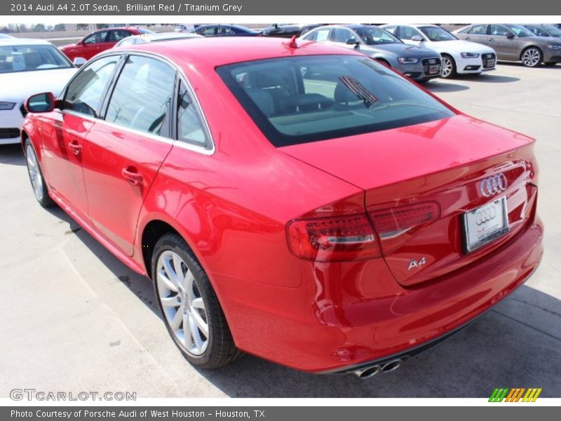 Brilliant Red / Titanium Grey 2014 Audi A4 2.0T Sedan