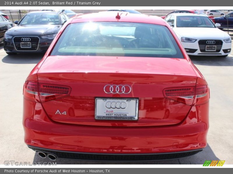 Brilliant Red / Titanium Grey 2014 Audi A4 2.0T Sedan