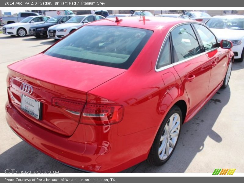 Brilliant Red / Titanium Grey 2014 Audi A4 2.0T Sedan