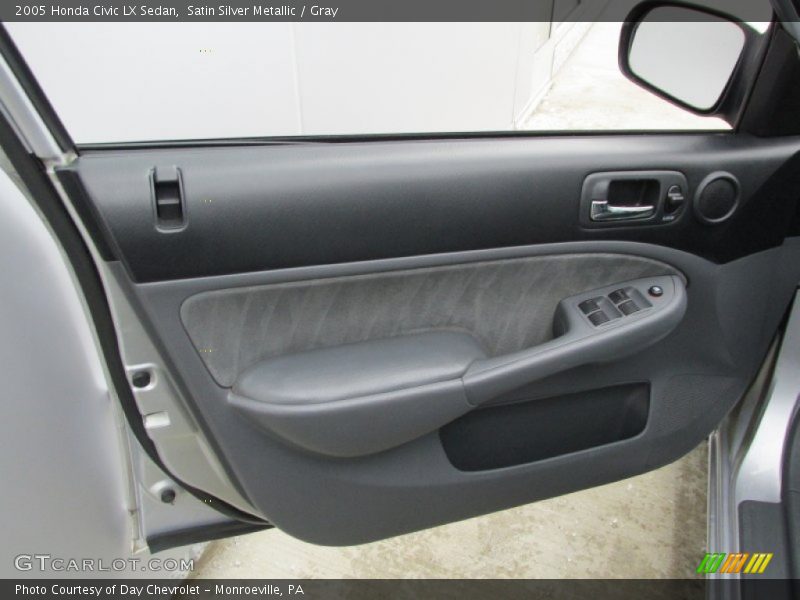 Satin Silver Metallic / Gray 2005 Honda Civic LX Sedan