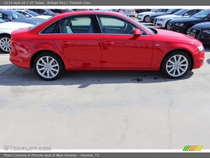 Brilliant Red / Titanium Grey 2014 Audi A4 2.0T Sedan