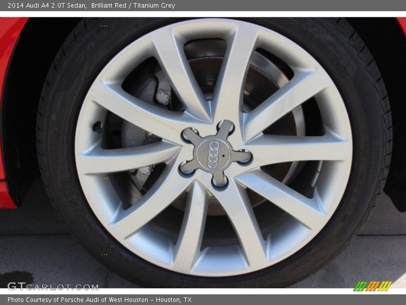 Brilliant Red / Titanium Grey 2014 Audi A4 2.0T Sedan