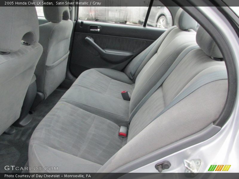 Satin Silver Metallic / Gray 2005 Honda Civic LX Sedan