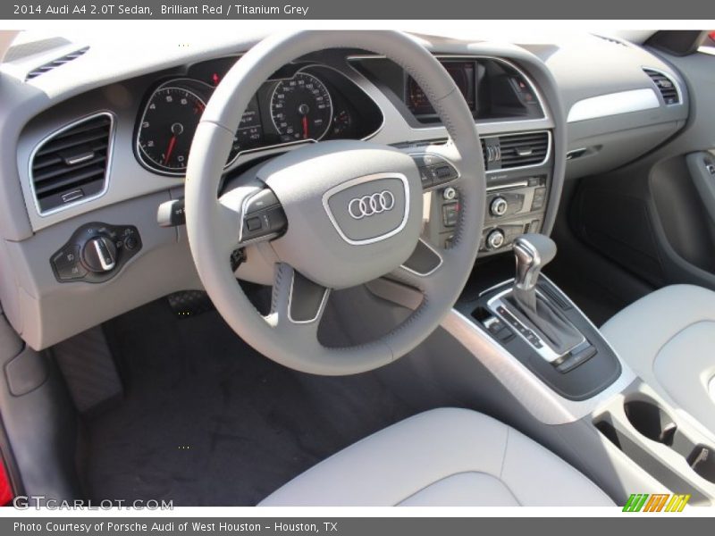 Brilliant Red / Titanium Grey 2014 Audi A4 2.0T Sedan
