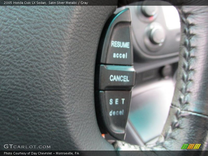 Satin Silver Metallic / Gray 2005 Honda Civic LX Sedan