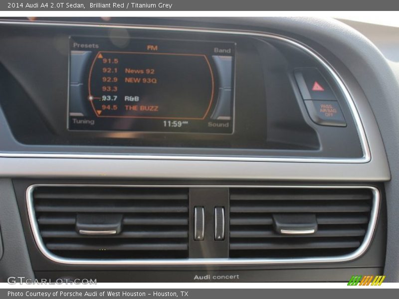 Brilliant Red / Titanium Grey 2014 Audi A4 2.0T Sedan