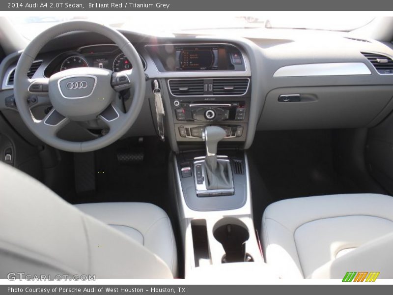 Brilliant Red / Titanium Grey 2014 Audi A4 2.0T Sedan