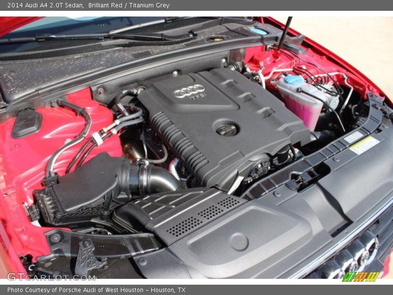 Brilliant Red / Titanium Grey 2014 Audi A4 2.0T Sedan