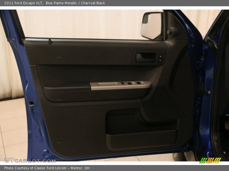Blue Flame Metallic / Charcoal Black 2011 Ford Escape XLT