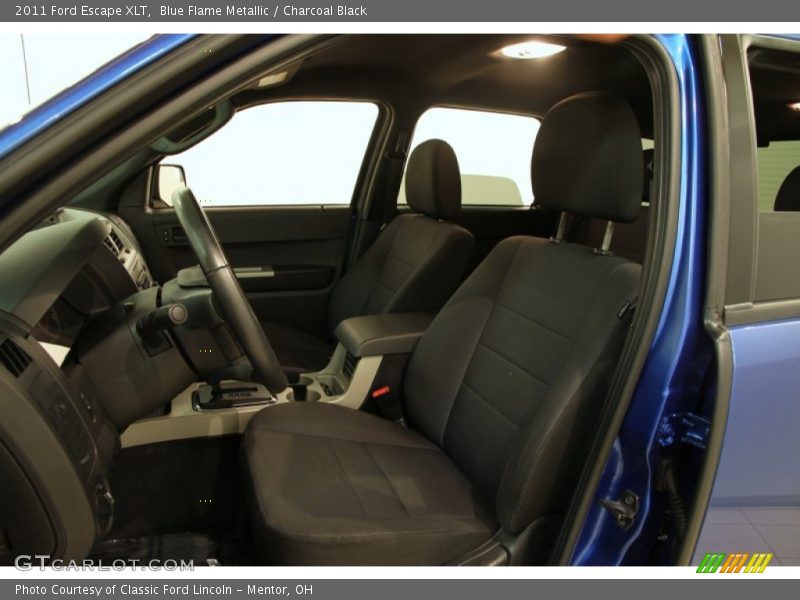 Blue Flame Metallic / Charcoal Black 2011 Ford Escape XLT