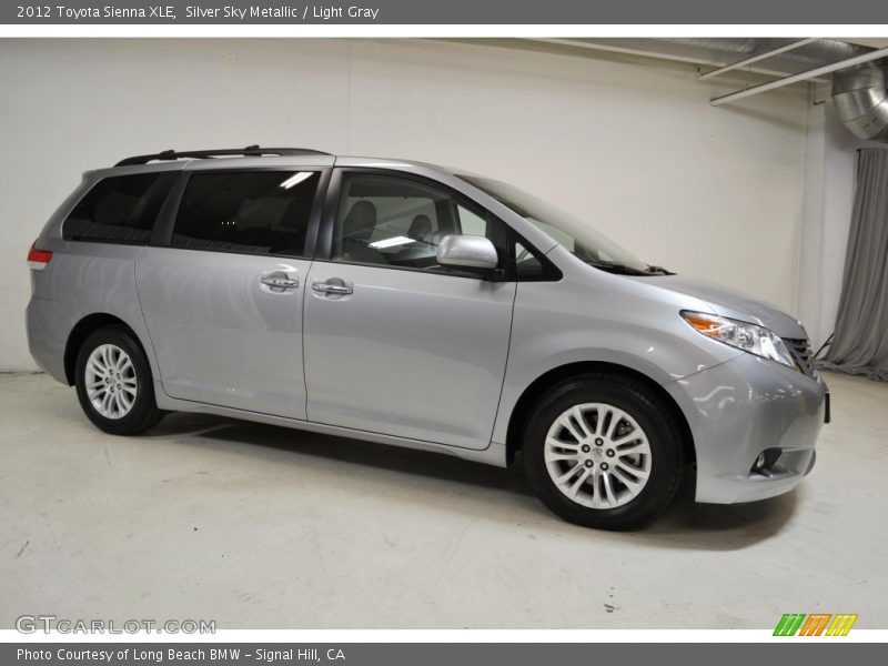 Silver Sky Metallic / Light Gray 2012 Toyota Sienna XLE