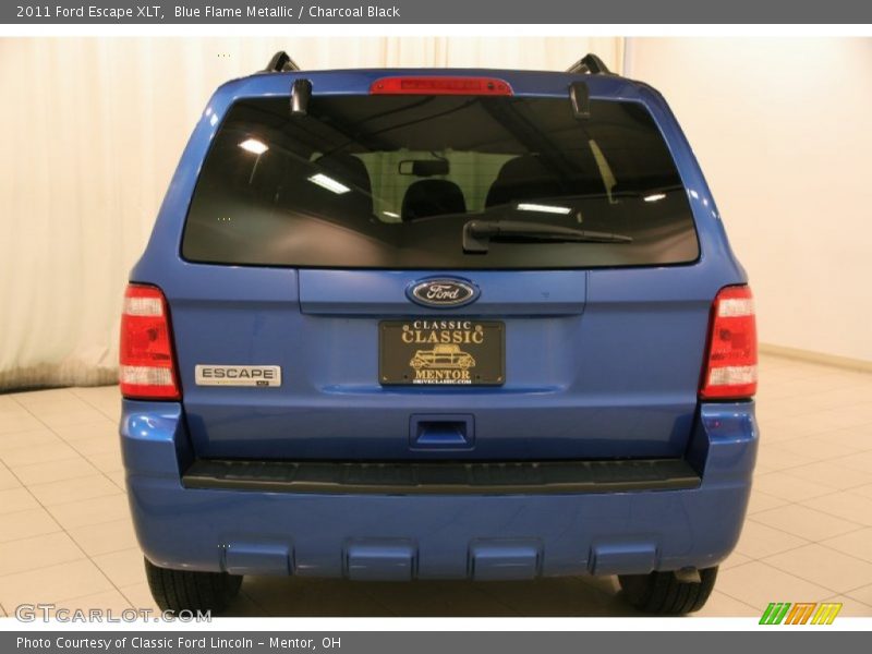 Blue Flame Metallic / Charcoal Black 2011 Ford Escape XLT