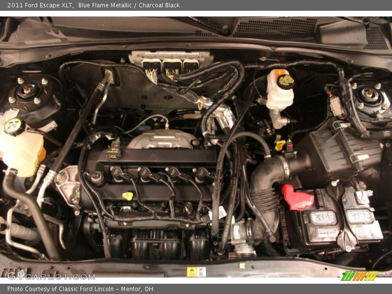 Blue Flame Metallic / Charcoal Black 2011 Ford Escape XLT