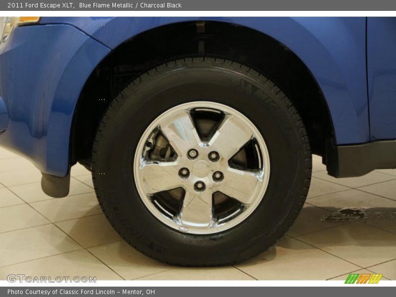Blue Flame Metallic / Charcoal Black 2011 Ford Escape XLT