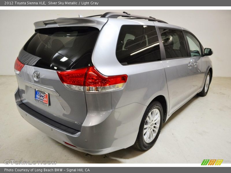 Silver Sky Metallic / Light Gray 2012 Toyota Sienna XLE