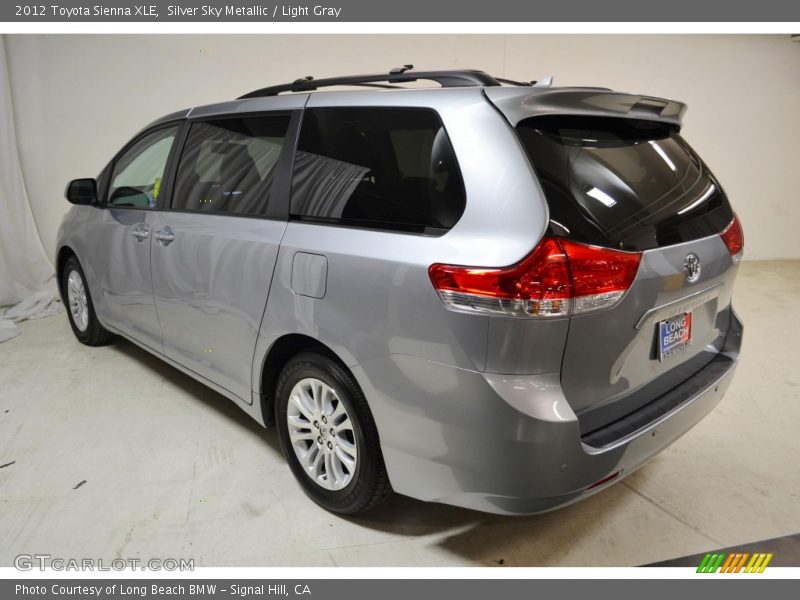 Silver Sky Metallic / Light Gray 2012 Toyota Sienna XLE