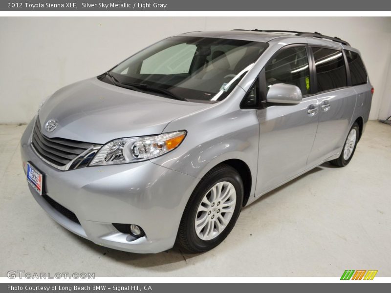 Silver Sky Metallic / Light Gray 2012 Toyota Sienna XLE