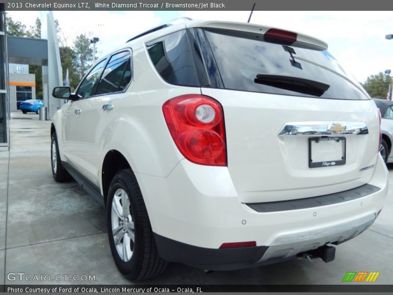 White Diamond Tricoat / Brownstone/Jet Black 2013 Chevrolet Equinox LTZ