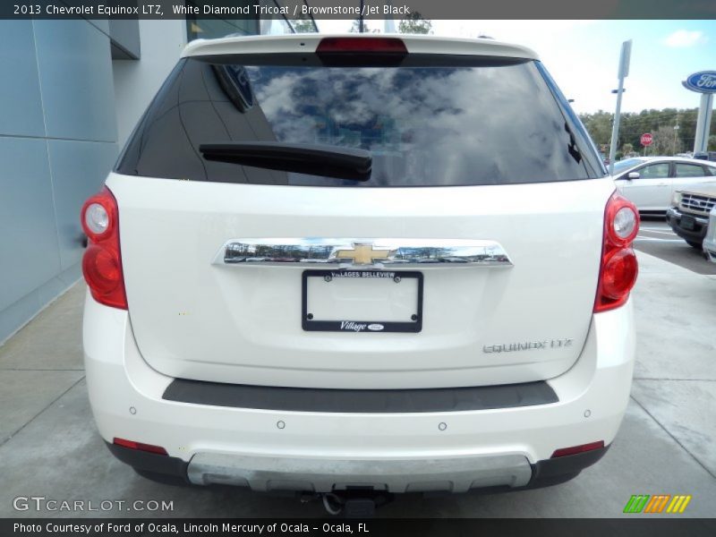 White Diamond Tricoat / Brownstone/Jet Black 2013 Chevrolet Equinox LTZ