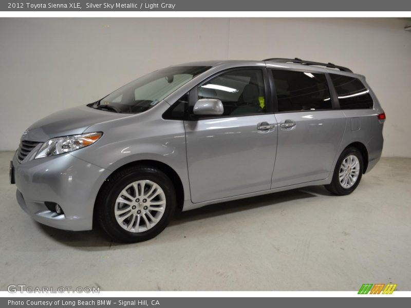 Silver Sky Metallic / Light Gray 2012 Toyota Sienna XLE