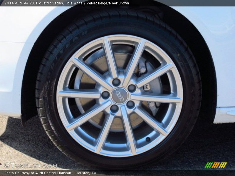 Ibis White / Velvet Beige/Moor Brown 2014 Audi A4 2.0T quattro Sedan