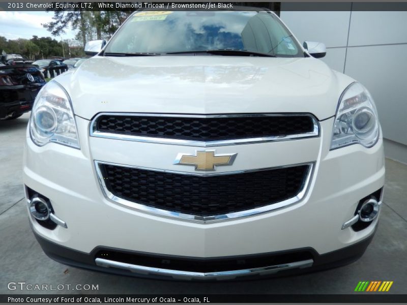 White Diamond Tricoat / Brownstone/Jet Black 2013 Chevrolet Equinox LTZ