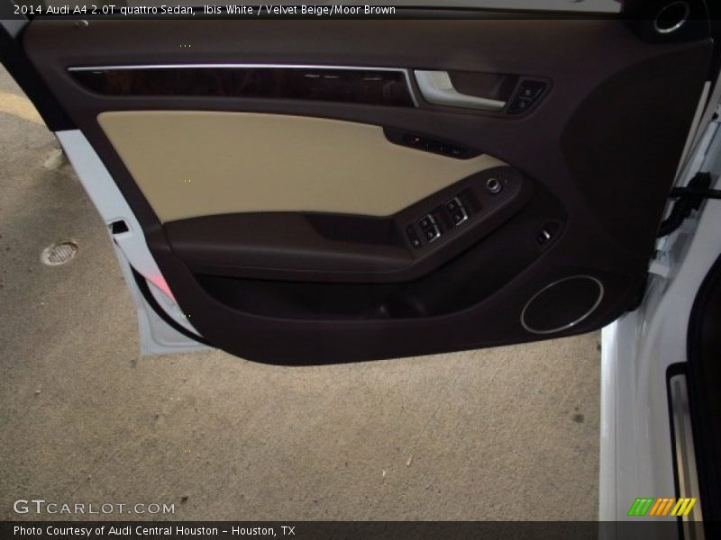 Ibis White / Velvet Beige/Moor Brown 2014 Audi A4 2.0T quattro Sedan