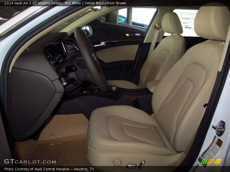 Ibis White / Velvet Beige/Moor Brown 2014 Audi A4 2.0T quattro Sedan