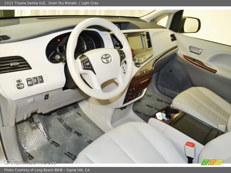 Silver Sky Metallic / Light Gray 2012 Toyota Sienna XLE