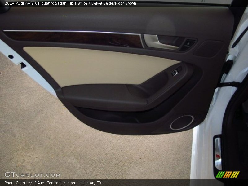 Ibis White / Velvet Beige/Moor Brown 2014 Audi A4 2.0T quattro Sedan