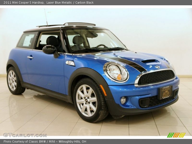 Laser Blue Metallic / Carbon Black 2011 Mini Cooper S Hardtop