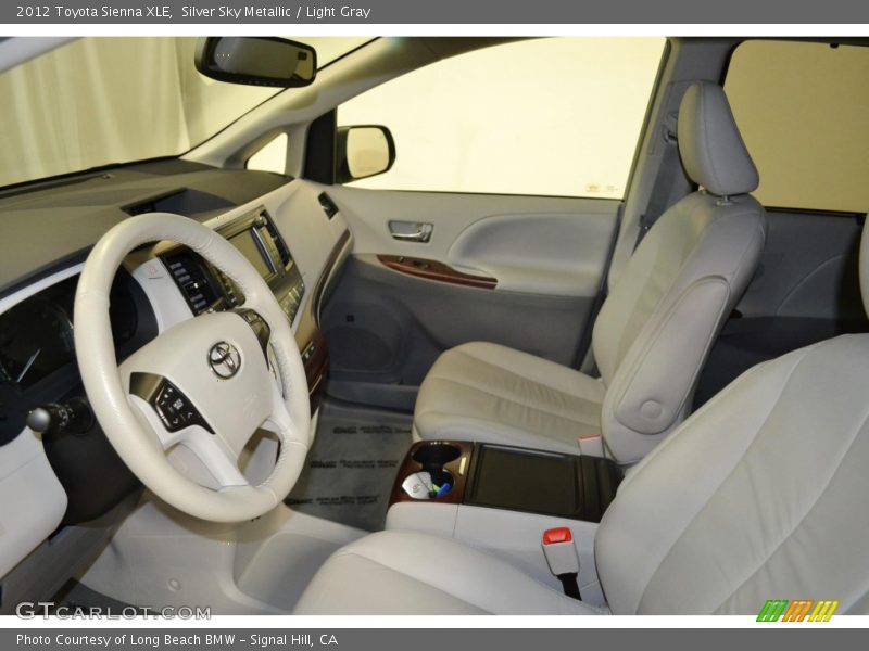 Silver Sky Metallic / Light Gray 2012 Toyota Sienna XLE