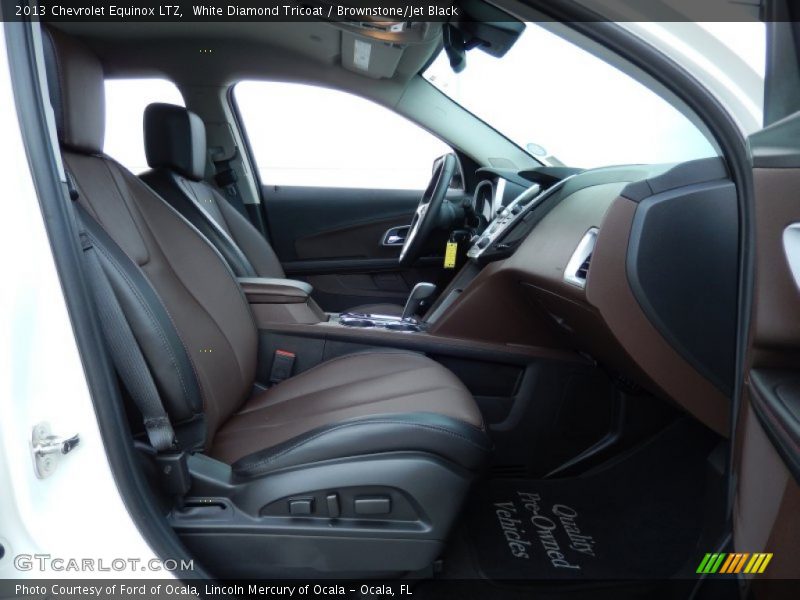 White Diamond Tricoat / Brownstone/Jet Black 2013 Chevrolet Equinox LTZ
