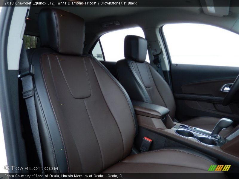White Diamond Tricoat / Brownstone/Jet Black 2013 Chevrolet Equinox LTZ