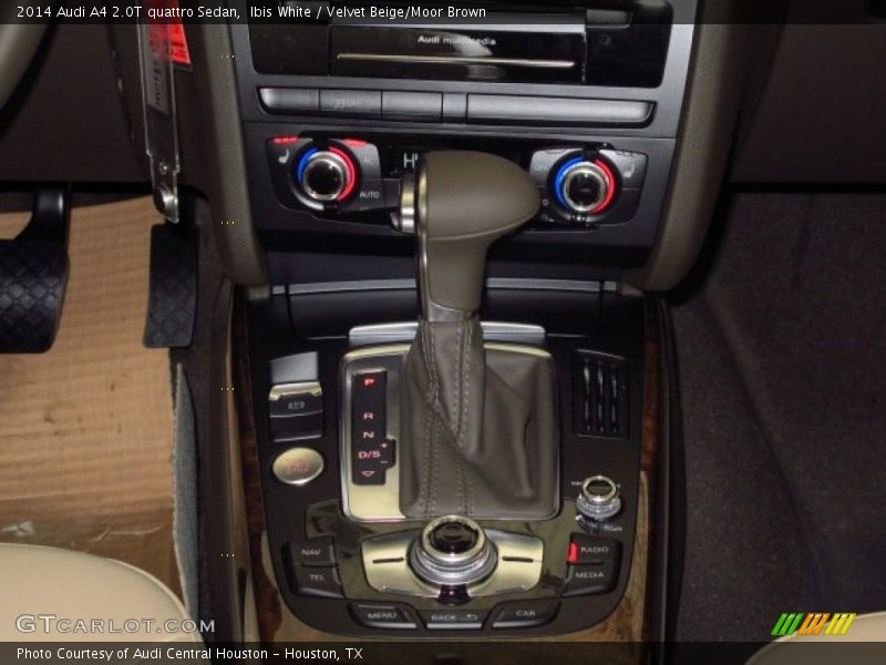 Ibis White / Velvet Beige/Moor Brown 2014 Audi A4 2.0T quattro Sedan