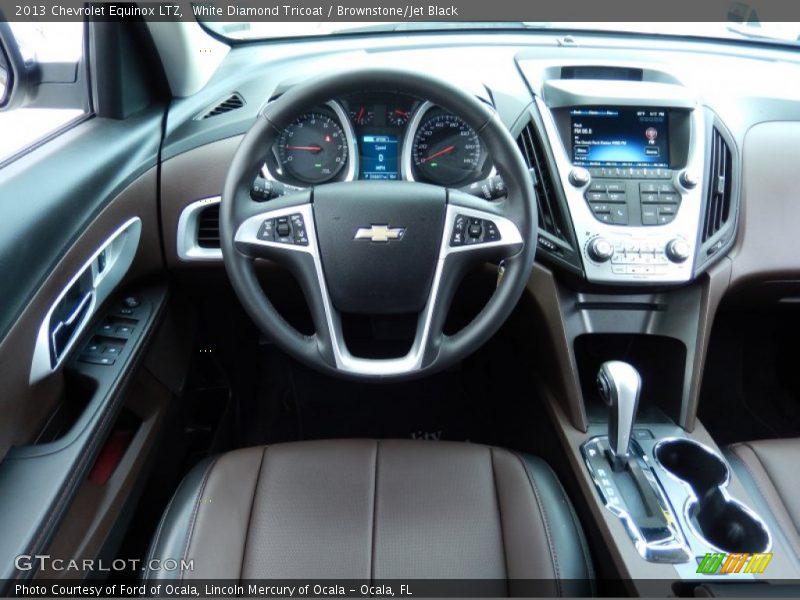 White Diamond Tricoat / Brownstone/Jet Black 2013 Chevrolet Equinox LTZ