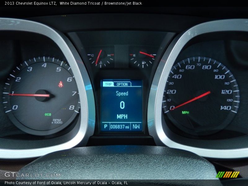 White Diamond Tricoat / Brownstone/Jet Black 2013 Chevrolet Equinox LTZ