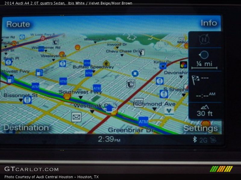 Ibis White / Velvet Beige/Moor Brown 2014 Audi A4 2.0T quattro Sedan