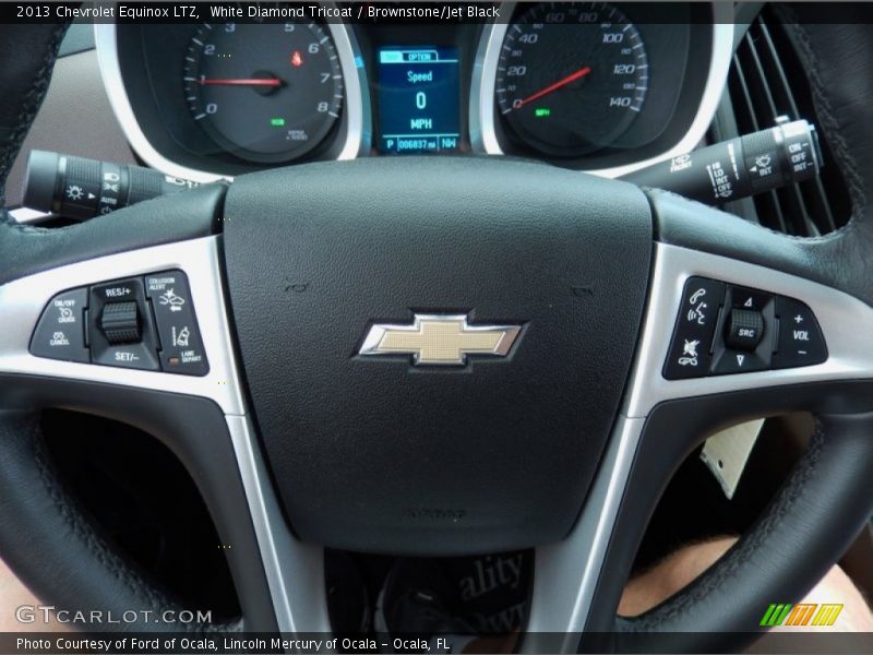 White Diamond Tricoat / Brownstone/Jet Black 2013 Chevrolet Equinox LTZ