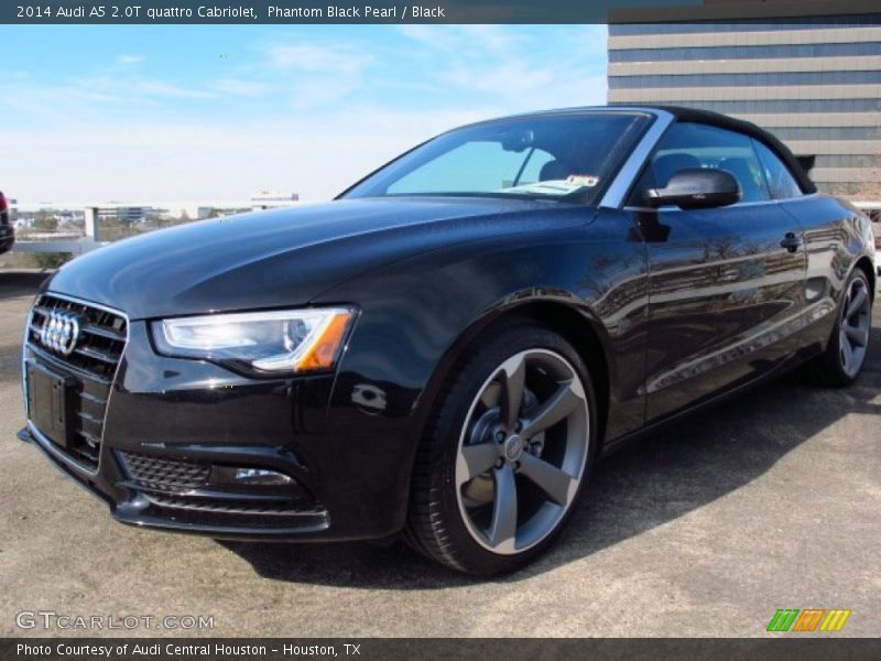 Phantom Black Pearl / Black 2014 Audi A5 2.0T quattro Cabriolet