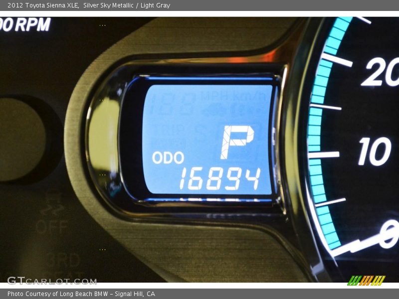 Silver Sky Metallic / Light Gray 2012 Toyota Sienna XLE