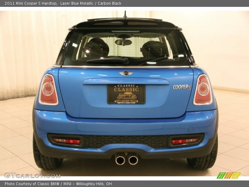 Laser Blue Metallic / Carbon Black 2011 Mini Cooper S Hardtop