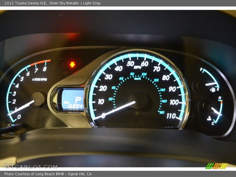 Silver Sky Metallic / Light Gray 2012 Toyota Sienna XLE
