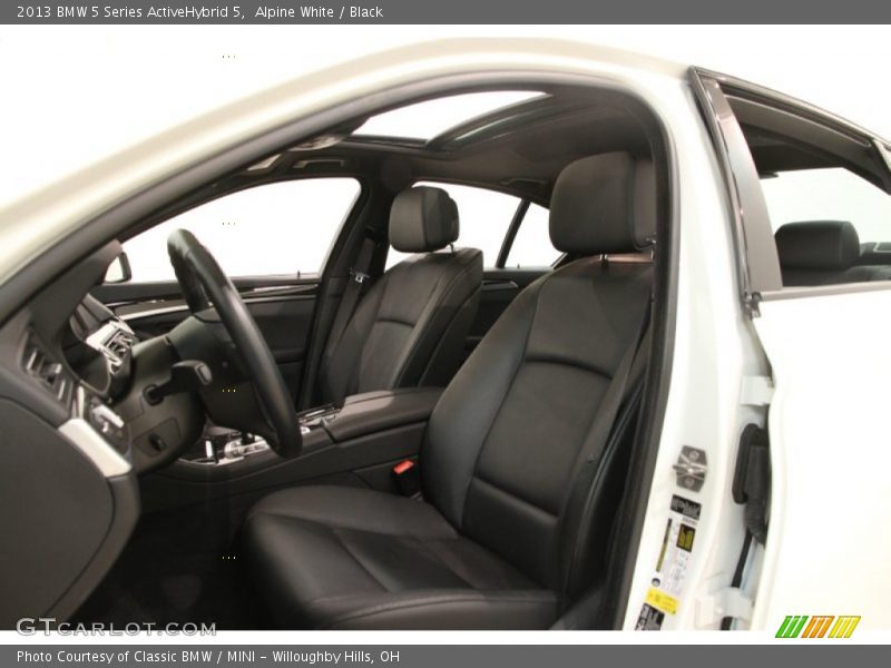 Front Seat of 2013 5 Series ActiveHybrid 5