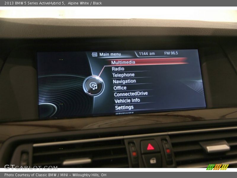 Alpine White / Black 2013 BMW 5 Series ActiveHybrid 5