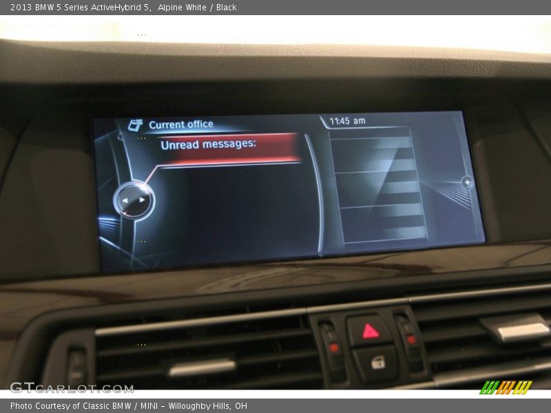 Alpine White / Black 2013 BMW 5 Series ActiveHybrid 5